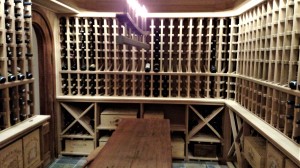 Wine cellar in progress